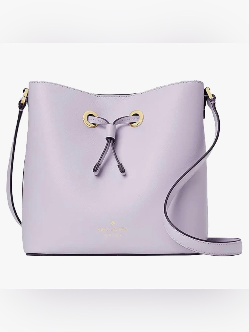kate spade Lilac Drawstring Bucket Shoulder Bag